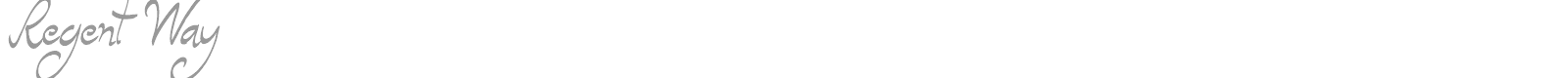 Regent Way font preview
